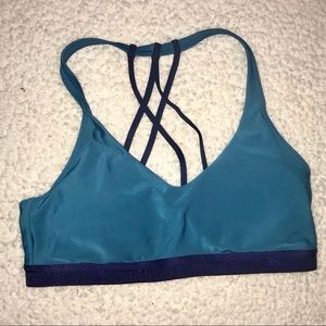 Womens Under Armour Sports Bra, Blue, sz M